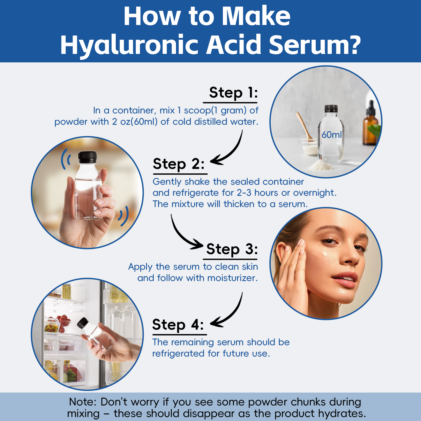 Hyaluronic Acid Powder, with Collagen Peptides