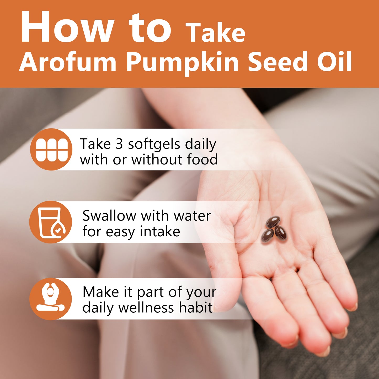 Pumpkin Seed Oil with Saw Palmetto & Nettle Root, 2000 mg per Serving, 300 Softgels